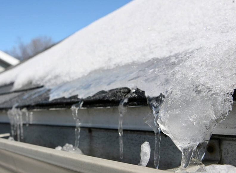 Roof ice dam