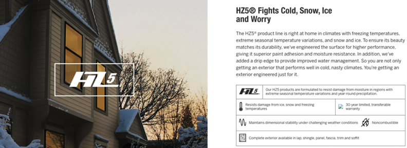 HZ5 type of winter siding