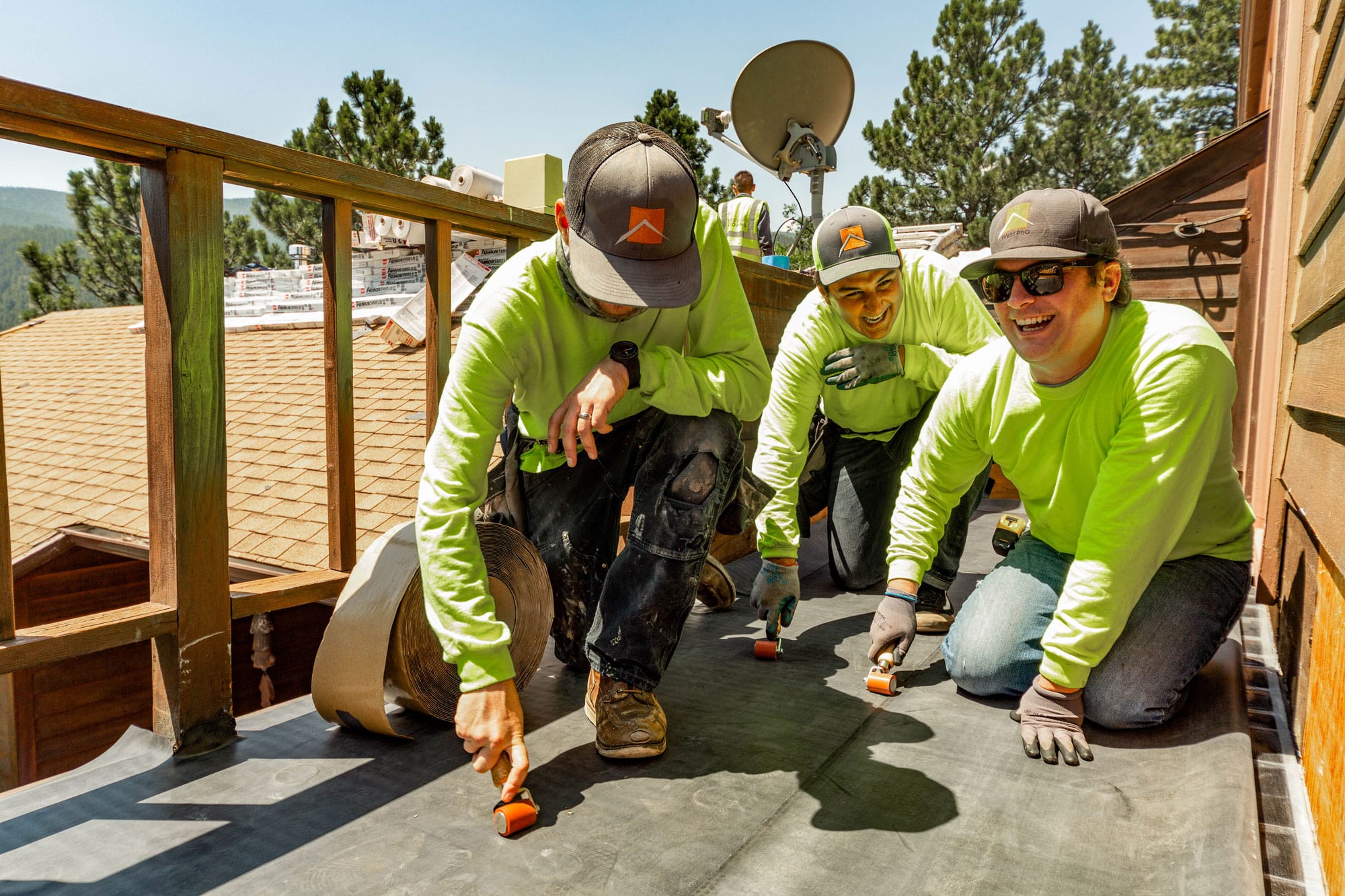 WestPro professionals work on a Colorado roof